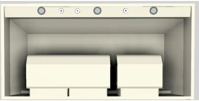 Vent-A-Hood® Designer Series 48" Biscuit Wall Mounted Range Hood-3