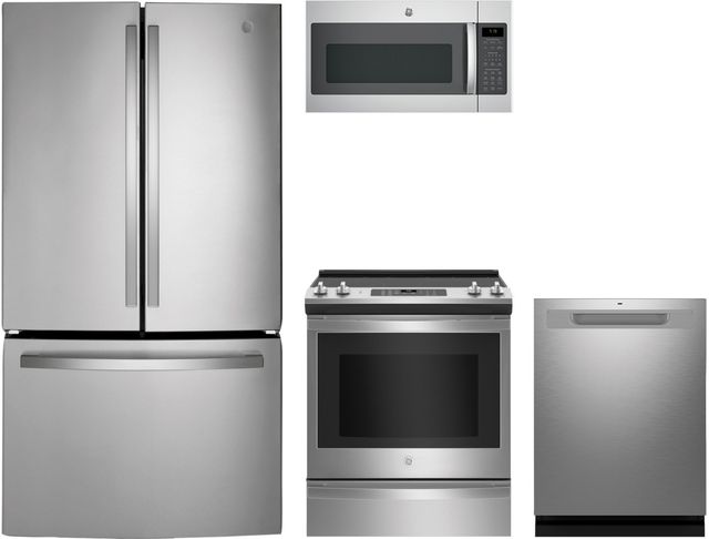 GE® 4 Piece Stainless Steel Kitchen Package-0