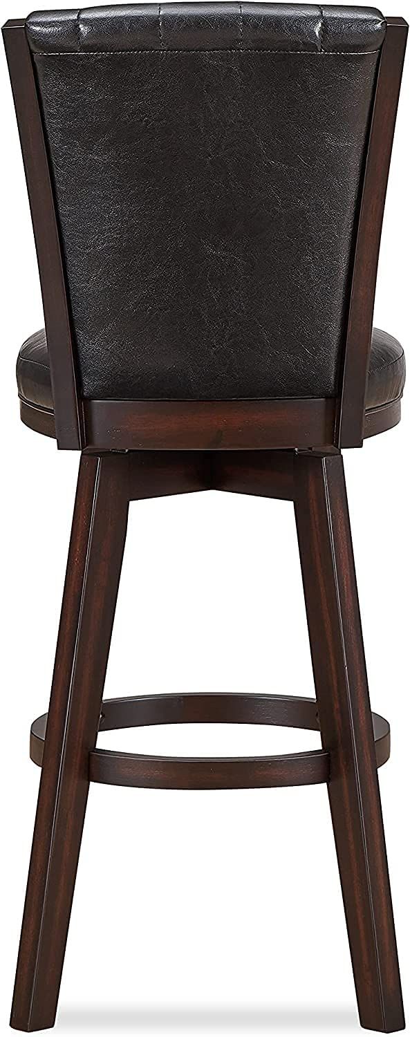 New Classic® Home Furnishings Astin Black 30" Swivel Bar Stool-2