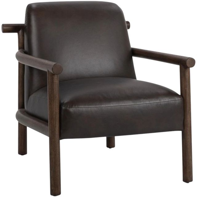 Classic Home Azoria Dark Roast Accent Chair-0