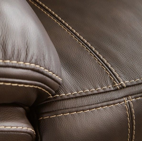 Signature Design by Ashley® Dunleith 3-Piece Chocolate Small Spaced Power Reclining Loveseat with Console-4
