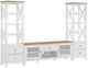 Coaster® Angela 3-Piece White Entertainment Center With 67" TV Stand Set-0