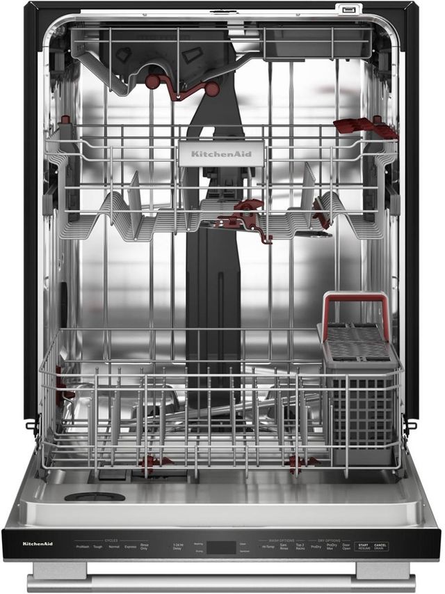 KitchenAid® 24" PrintShield™ Stainless Steel 360° Max Jets™ Third Rack Top Control Built-In Dishwasher with ProDry™ System-2