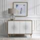 Uttermost® Dani Matte White Cabinet-1