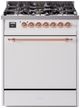Ilve® Nostalgie II Series 30" White Pro Style Dual Fuel Range-0