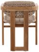 Dovetail Furniture Jovita Beige/Natural Teak/Wicker Outdoor Dining Chair-3