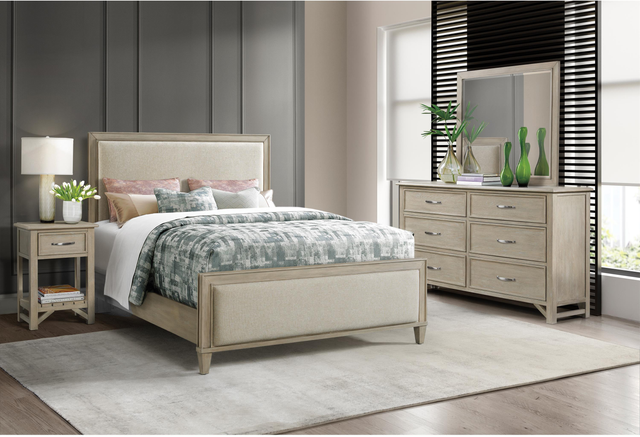 Riverside Furniture Talford Natural Queen Natural Upholstered Bed-3