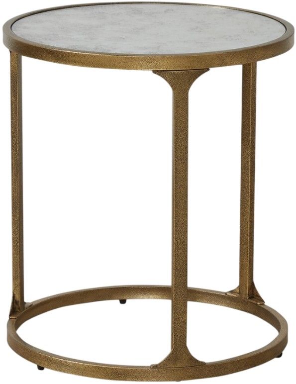 Signature Design by Ashley® Korajane Antique Gold End Table-0