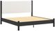 Signature Design by Ashley® Cadmori Black/White King Upholstered Panel Bed-0