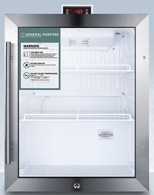 Accucold® by Summit® 19" 2.1 Cu. Ft. Stainless Steel Beverage Center-0
