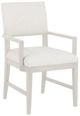 Fairfield® Customizable Entree Dining Silas Arm Chair with Linen Finish-0