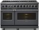 Viking® 7 Series 48" Cast Black Pro Style Dual Fuel Range-4