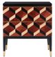 Currey & Company Sergio Black/Chestnut Burl Chest-0