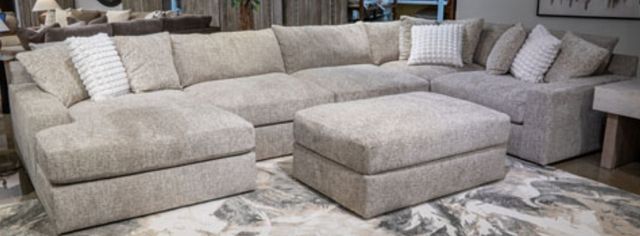 Signature Design by Ashley® Nexora-Court Burlap Oversized Accent Ottoman-1