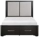 Homelegance® Gilbert Charcoal/Light Gray King Storage Platform Bed-2