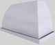 Vent-A-Hood® Designer Series 54" White Wall Mounted Range Hood-1