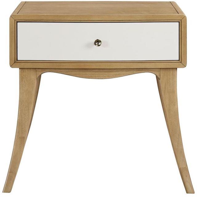 Bernards Tapestry Two Tone Leg Nightstand-2