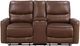 Coaster® Greenfield Saddle Brown Power Reclining Loveseat with Console-1