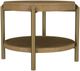 Coaster® Arini 2-Piece Sand Wash Occasional Table with Aged Brass Base Set-1