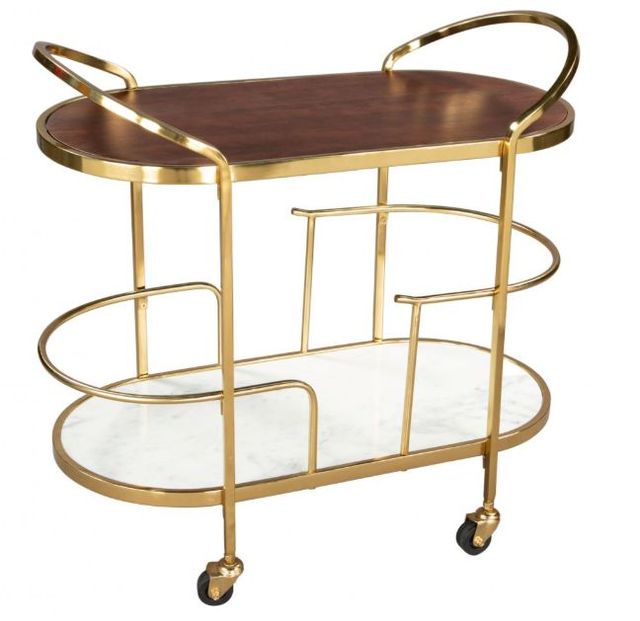 Zuo® Modern Antalya Multicolor Bar Cart-2