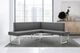 Armen Living Amanda 2-Piece Gray Corner Nook Sectional-2