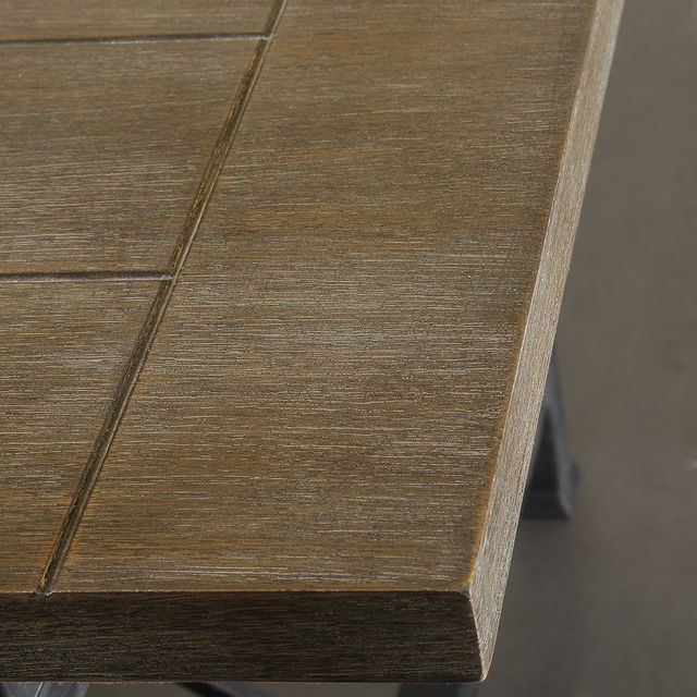 Olliix by Madison Park Grey Cirque Dining Table with Metal Legs-1