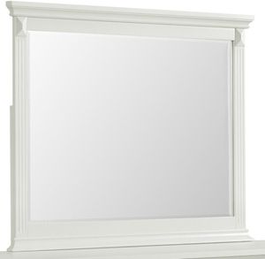 Elements International Bridgestone Antique White Dresser Mirror