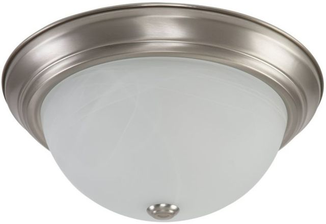 YHD Satin Nickel 3-Light Flush Mount Lighting-1