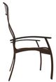 Telescope Casual Belle Isle Abalone/Kona Aluminum/Fabric Outdoor Sling Supreme Arm Chair with Chestnut Rustic Polymer Arm Accent-2