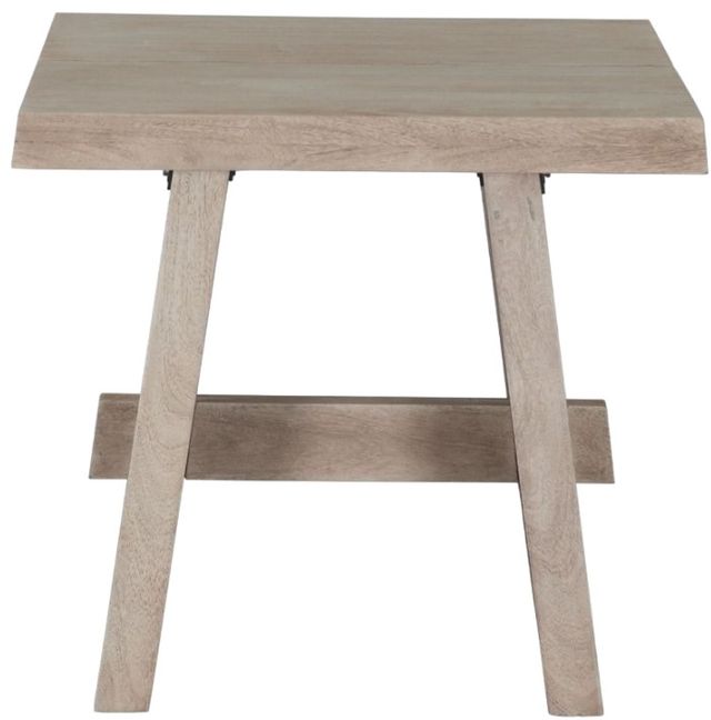Home Trends & Design Piedmont Matte Driftwood Side Table -1