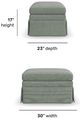 Flexsteel® Customizable Eleanora Fabric Ottoman-4