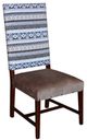 Horizon Home® Alamo Blue/Brown Upholstered Dining Side Chair-0