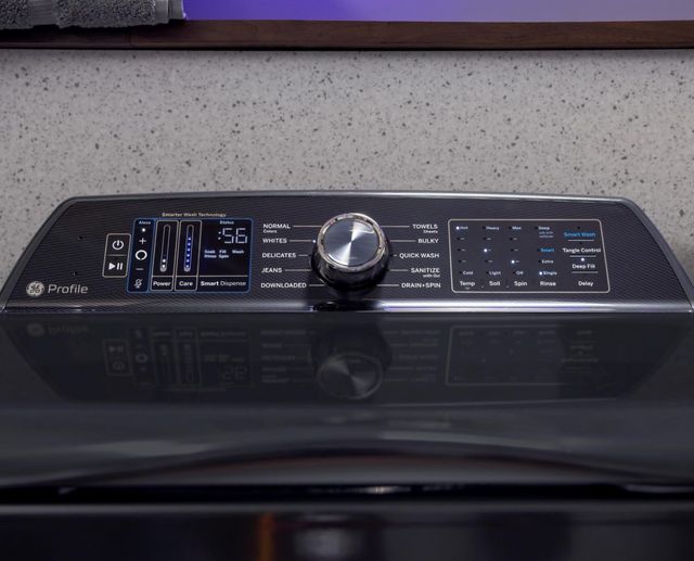GE Profile™ 5.3 Cu. Ft. Sapphire Blue Top Load Washer -4