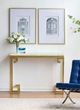 A & B Home 2-Piece Gold/Gray Architectural Wall Art Set-5