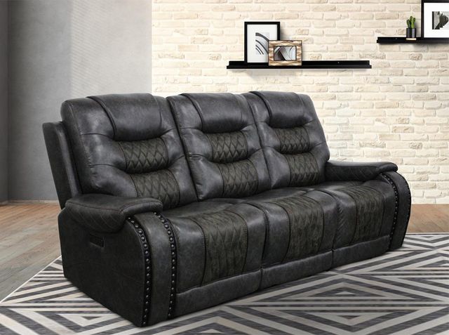 Parker House® Outlaw Stallion Power Reclining Drop Down Console Sofa-0