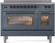 Ilve® Nostalgie II Series 48" Blue Grey Pro Style Induction Range-1