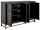 International Furniture Direct Dark Ebano Black Console-5