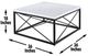Steve Silver Co. Skyler 3-Piece White Occasional Table with Black Base Set-2