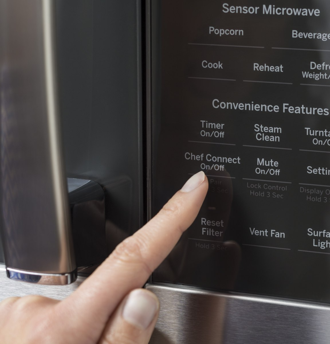 GE Profile™ 1.7 Cu. Ft. Stainless Steel Over The Range Microwave