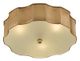 Currey & Company Wexford Antique Brass Flush Mount Light-0
