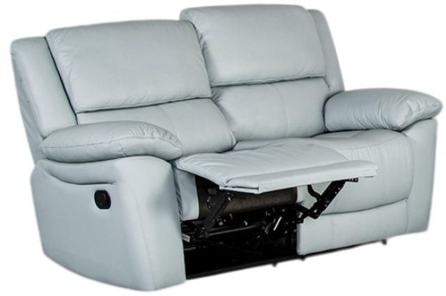 Furniture of America® Glarus Powder Blue Manual Reclining Loveseat-0