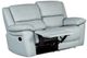 Furniture of America® Glarus Powder Blue Manual Reclining Loveseat-0