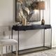 Uttermost® Telone Antique Black Console Table with Aged Black Base-1