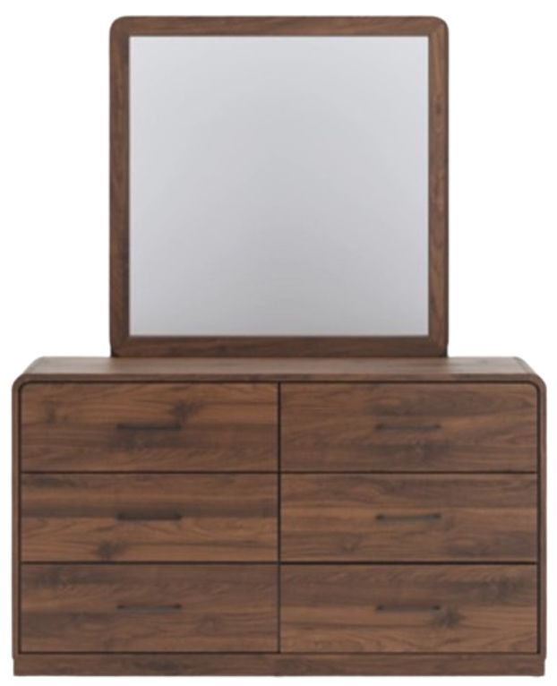 Signature Design by Ashley® Hollinaze Walnut Brown Dresser and Mirror-2