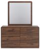 Signature Design by Ashley® Hollinaze Walnut Brown Dresser and Mirror-2
