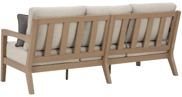 Signature Design by Ashley® Hallow Creek Driftwood Fabric/Resin Outdoor Sofa with Cushion-3