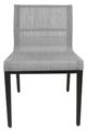 CabanaCoast® Customizable Arcade Aluminum/Batyline® Sling Outdoor Dining Side Chair-1
