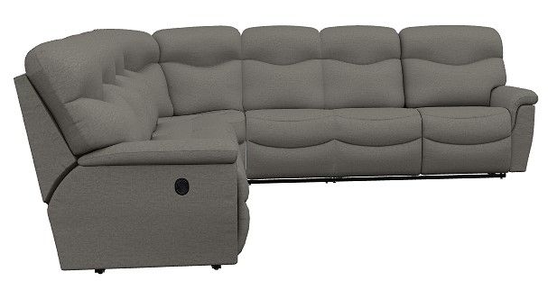 La-Z-Boy® James 5-Piece Charcoal Manual Reclining Sectional-1
