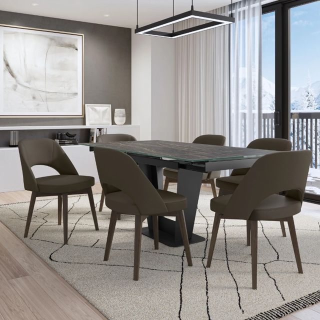 Amisco Customizable Amelia 112" Dining Table-1