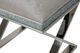 Michael Amini® Melrose Plaza Dove/Stainless Steel Vanity Bench-2